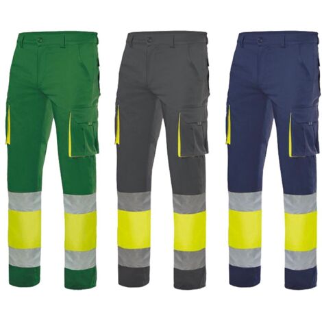 Pantaloni da lavoro ad alta visibilità Velilla 303007 - XXL - Verde/giallo