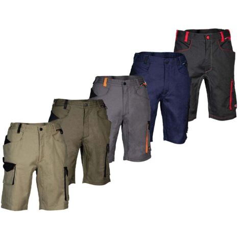 Pantaloni corti multitasche da lavoro Cofra Liegi - 58 (EU) - Fango