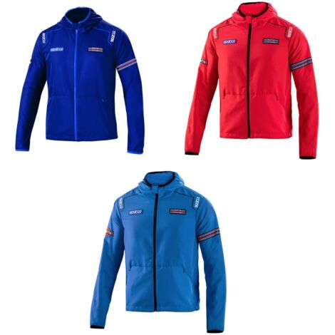 Sparco 02405MRBM3 Giacca Da Lavoro Anti-Vento Martini Racing Blu L