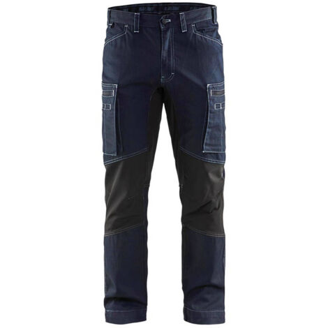 Jeans da lavoro Blaklader 1459 Service Stretch Denim - 58 (EU) - Blu marino