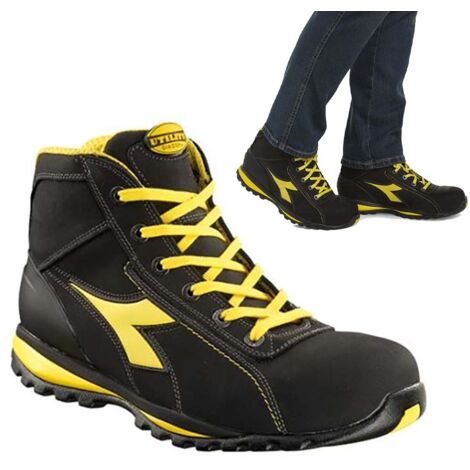 Scarpa antinfortunistica alta penne nera - Scarpe Diadora Glove Mid s3 hro sra black 45