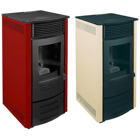 Stufa a pellet 13,5 kW Punto Fuoco Sara -  - Elfenbein