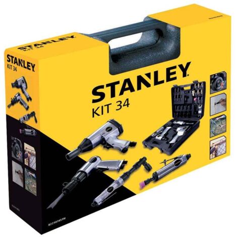 Kit 34 Utensili pneumatici Stanley per compressore aria