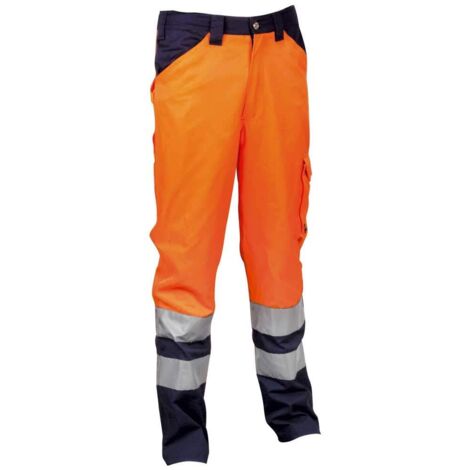 Pantaloni da lavoro ad alta visibilità Cofra Encke - M - Arancione (1/3)