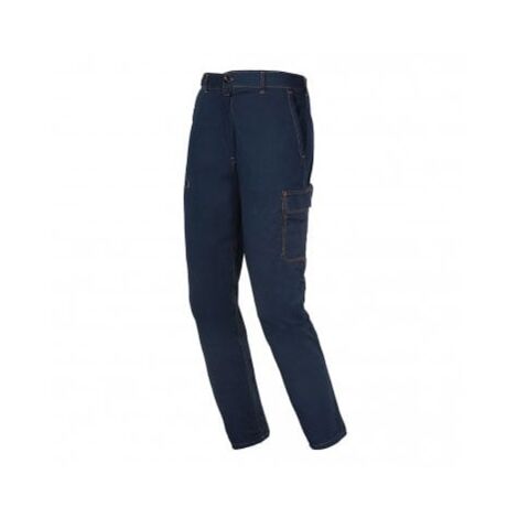 Issaline 8030t Pantalone Lavoro Top Blu Taglia XXL