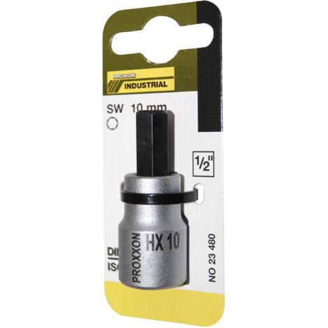 PROXXON 2223480 - Vaso 1/2"+ punta allen 10 mm l/55