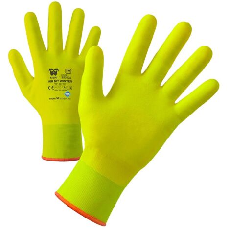 Guanti da lavoro Neri Air Nit Winter - 9 (L) - Giallo
