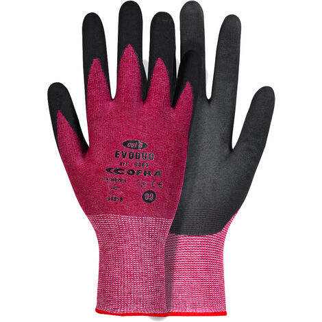 Guanti da lavoro Cofra Evoduo - 9 (L) - Nero/Rosso (1/3)