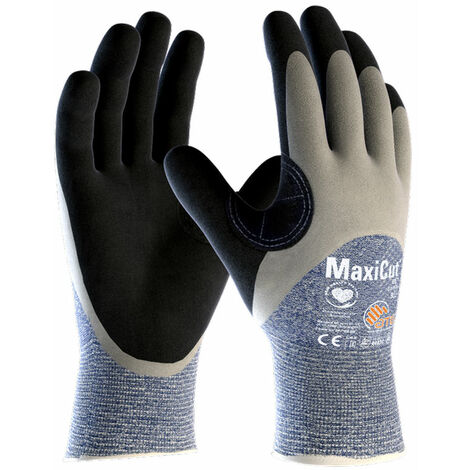 Guanti ATG da lavoro MaxiCut Oil 34-505 - 7 (S) - Blu
