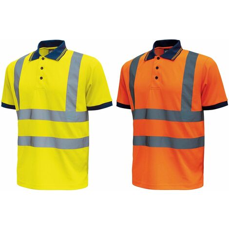 Polo alta visibilità U-Power Neon manica corta  - M - Giallo