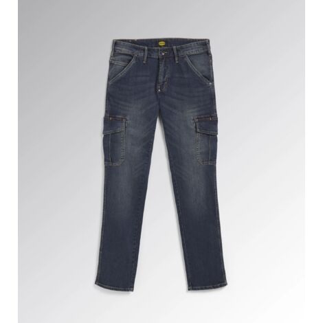 Jeans da lavoro Diadora Utility Cargo Denim-Blu-48 - Blu - 48 - Blu