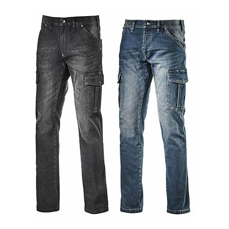 Jeans da lavoro Diadora Utility Cargo Denim - 34 - Blu