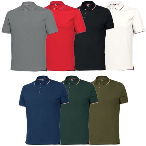 Issaline 08189-040 Polo Da Lavoro Stretch Portofino Blu XL