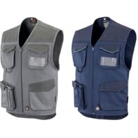 Gilet da lavoro multitasche Neri Convoy - L - Grigio