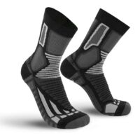 Calze tecniche medie Worik Sport-Pro - 39/41 - Nero/Grigio