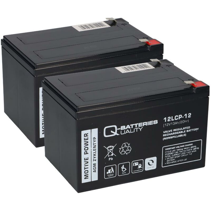 Q-Batteries 12LCP-50 | 12V 50Ah AGM Bleiakku – zyklisch & wartungsfre, 119,00