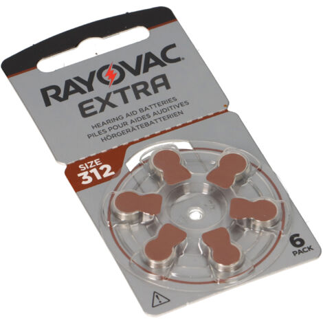 Rayovac Hörgerätebatterie 312AE Ultra Zinc Air Extra Advanced