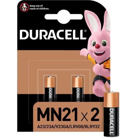 Duracell MN21 Spezial-Batterie 12V 33mAh – für Fernbedienungen, Sicherheitssysteme – 2 Stück – Alkali-Mangan (1/5)