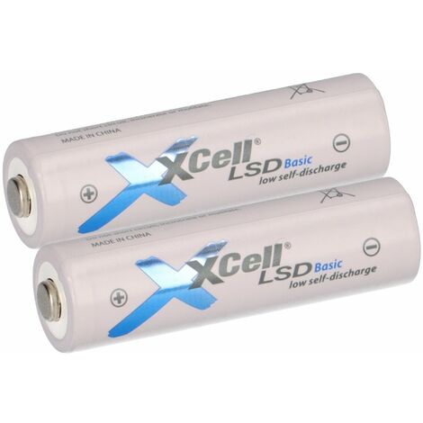 2x XCell Mignon AA Akku LSD Basic Ni-MH 1,2V 2100mAh (1/5)