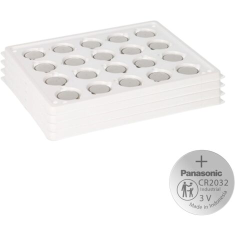 80x Panasonic CR2032 Batterie Lithium Knopfzelle CR2032BS Bulk (1/5)