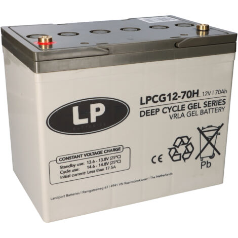 Landport LPCG12-70H VRLA GEL Akku 12V 70Ah wartungsfrei