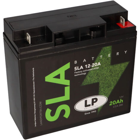 AGM Batterie 12V 20Ah für Rasenmäher Rasentraktor LS SLA12-20A