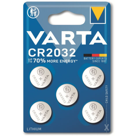 Varta Knopfzelle CR 2032 3 V 5 St. 220 mAh Lithium LITHIUM Coin CR2032 Bli 5