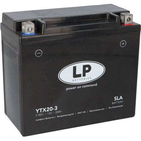 Batterie AGM SLA 12V 18Ah für Motorrad Startbatterie MS LTX20-3