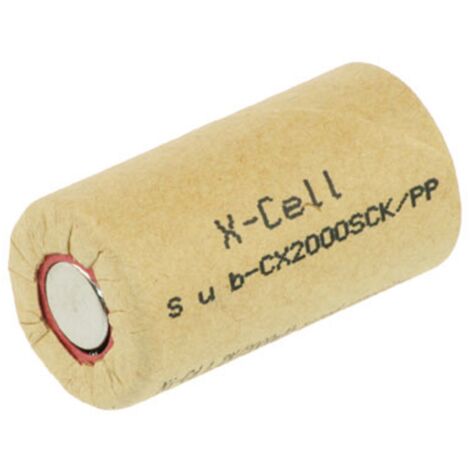 10 Stück XCell Akku Sub-C 1,2V / 2000mAh 2000SCK/PP (1/2)