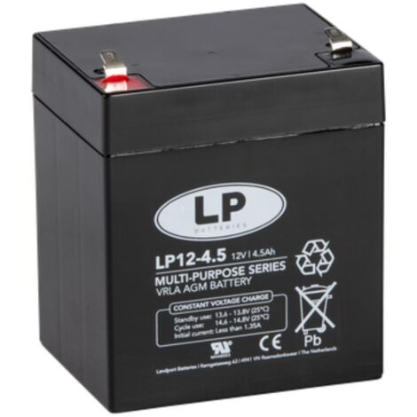 Landport Bleiakku 12V 4,5Ah AGM Batterie NSA LP12-4,5 T1