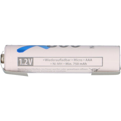 Accumulateur AAA NiMH 800 MAh 1,2V – Rechargeable, Avec Borne à Souder, Marque Sunrising, Neuf