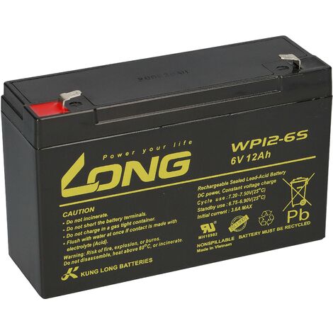 Akku für Panasonic LC-R0612P1 6V 12Ah AGM Batterie (1/5)