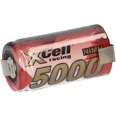 XCell SUB-C Akku Zelle 5000mAh 1,2V NIMH Hochleistungszelle mit Z Lötfahne