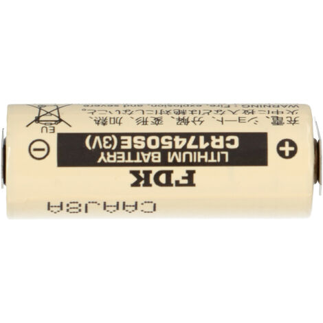 2x FDK Lithium 3V Batterie CR 17450 SE-FT1 A - Zelle Print 2/1