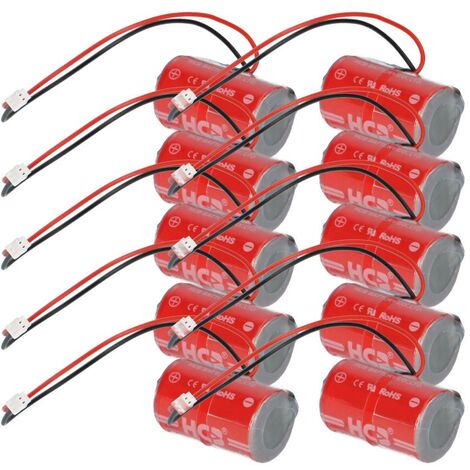 10x Lithium Batterie ER14250M DOM Protector Schließzylinder kompatibel zu 298384
