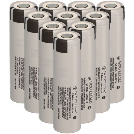 10x Panasonic Li-Ion 3,6V 3100mAh NCR18650BD NCR 18650 (1/5)