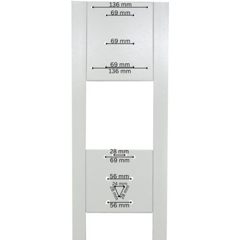 a-Tronix Standsäule für Wallbox Edelstahl Weiß