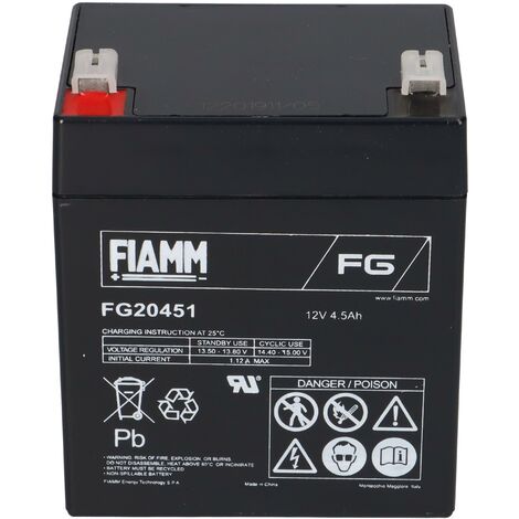 Fiamm Blei-Akku FG20451 Pb 12V / 4,5Ah Faston 4,8 (1/5)
