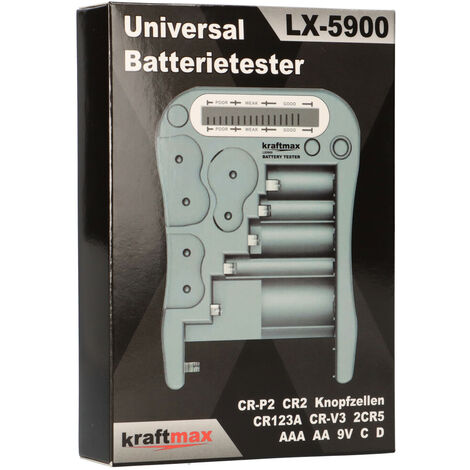Universal Batterie- & Akkutester LX-5900 Blister mit Display (1/5)