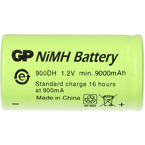 GP Akku D 1,2V / 9000mAh GP900DH-EB flattop - Hochstrom