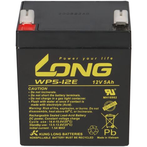 Kung Long Akku 12V 5Ah WP5-12E zyklenfest