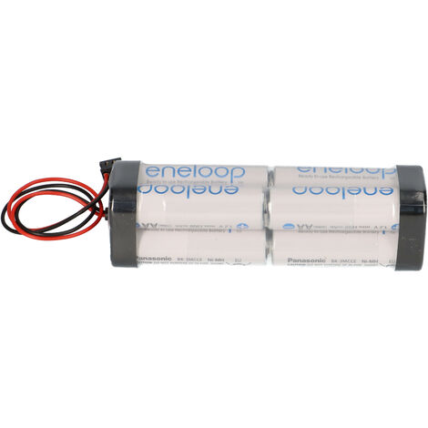 Batterie Haute Performance 9,6 V / 2000 MAh Ni-MH – Compatible émetteurs Graupner, Configuration F2x2x2, Cellule AA (Mignon)