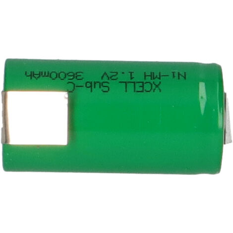Lot De 10 Accumulateurs Panasonic Sub-C HHR-30SCP 1,2V 3000 MAh Ni-MH - Avec Languettes De Soudure