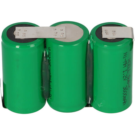 3er Reihe Akku Sub-C 3600mAh 3,6V NiMH mit Lötfahne