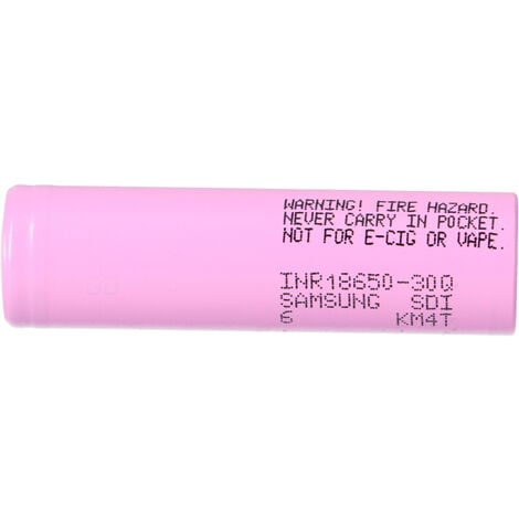 2x Samsung INR 18650-30Q Akkus 3,7V Li-Ion 3000 mAh 15A + Akkubox