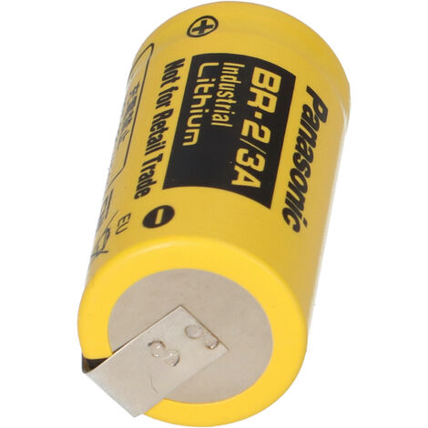 PANASONIC BR 2/3A Lithium-Batterie – 3V, 1200 MAh, Mit Praktischen U-Lötfahnen Für Heizungssteuerung & Mehr