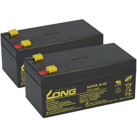 2x 12V 3,3Ah kompatibel 24V 6EP4133-0GB00-0AY0 AGM VdS (1/5)