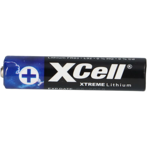 XTREME Lithium Batterie AAA Micro FR03 L92 XCell 4er Blister (1/5)