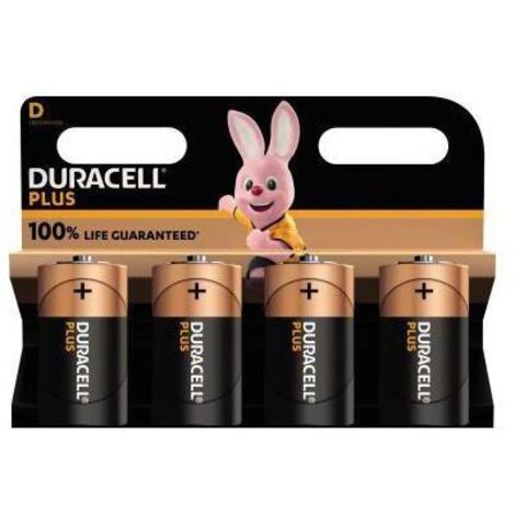 Duracell MN1300 Plus Mono Batterie 1,5V 4er Blister