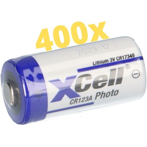 400x CR123A DL123A Batterien 3V CR17345 Ultra Lithium Foto (1/5)